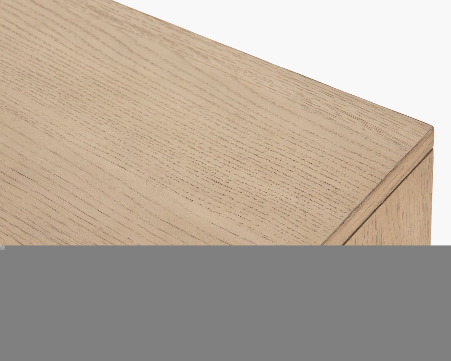 Fitzgerald Oak and Leather Nightstand - Image 4