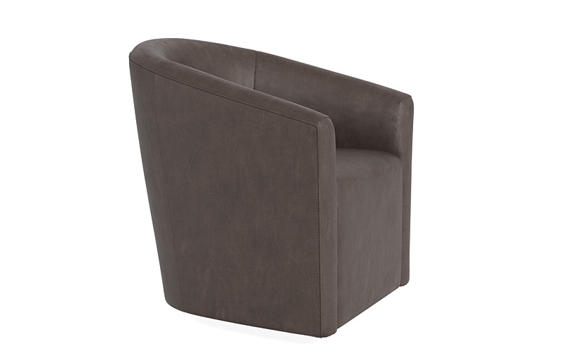 Tegan Leather Swivel Chair - Image 3