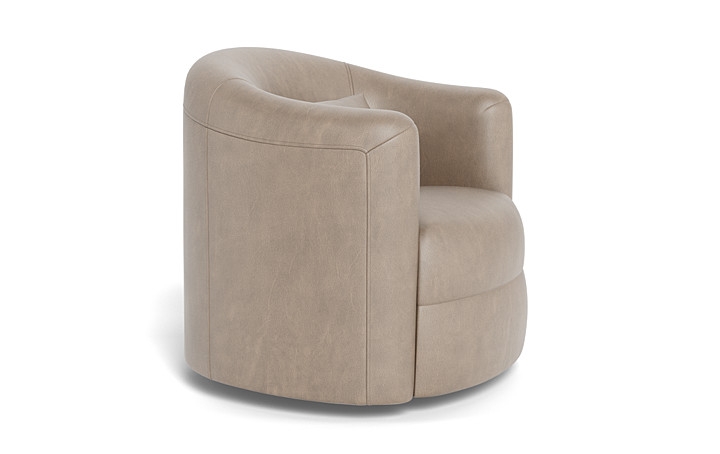 Fiona Leather Swivel Chair - Image 4