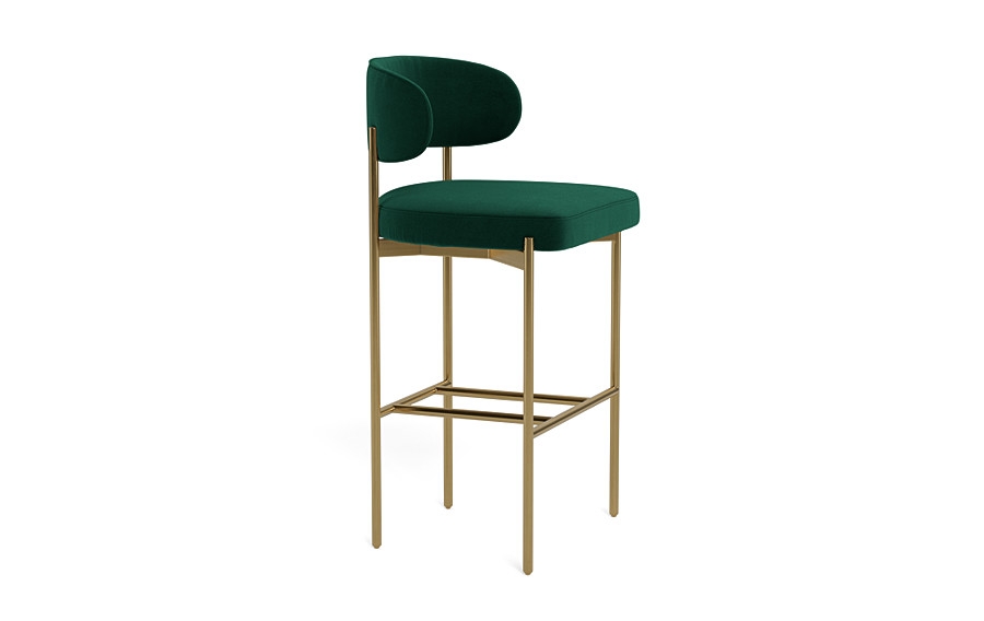 Hollis Metal Framed Upholstered Bar Stool - Image 2