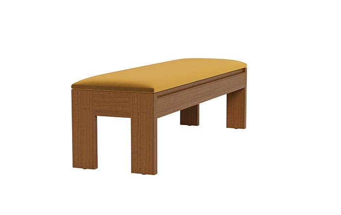 Cade Wood Framed Upholstered Storage Bench - Image 2
