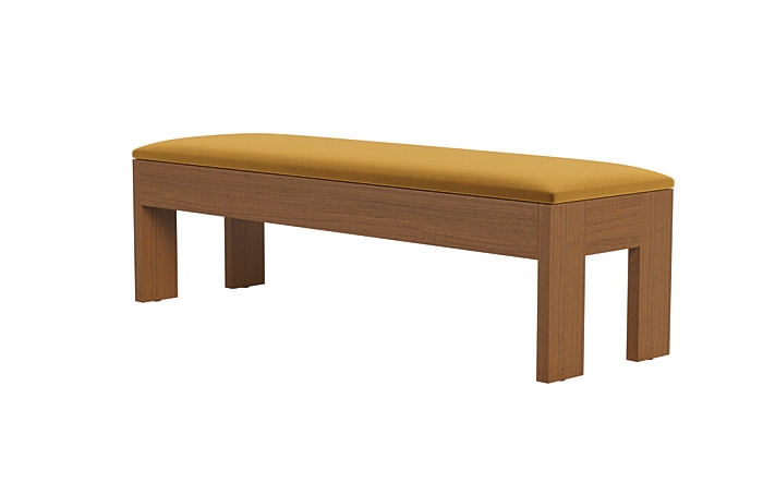 Cade Wood Framed Upholstered Storage Bench - Image 1