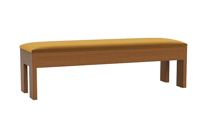 Cade Wood Framed Upholstered Storage Bench - Image 4