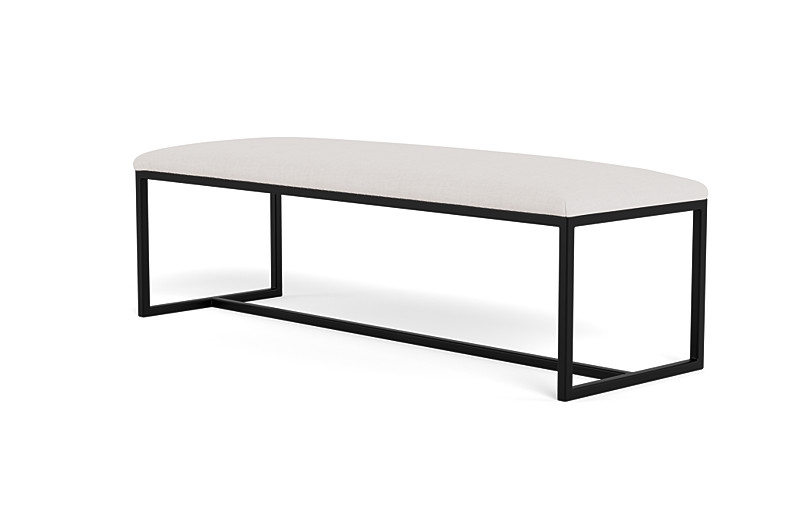 Fritz Metal Framed Upholstered Bench - Image 4