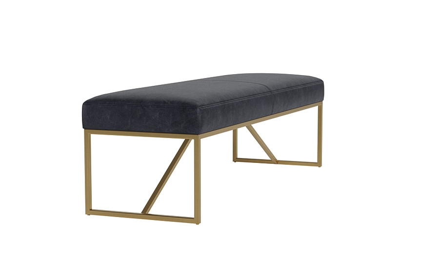 Otto Leather Bench - Image 4