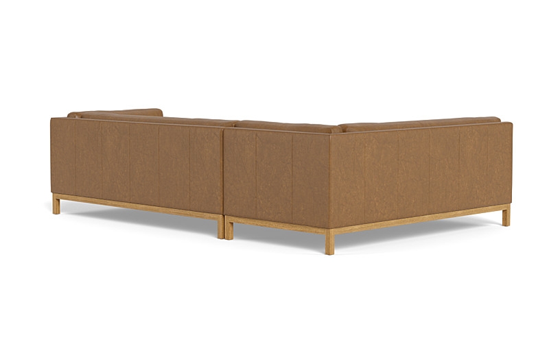 96" Jasper Leather  Chaise Sectional - Image 4