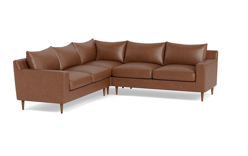 Sloan Leather 4-Seat Corner Sectional Sofa - Image 4