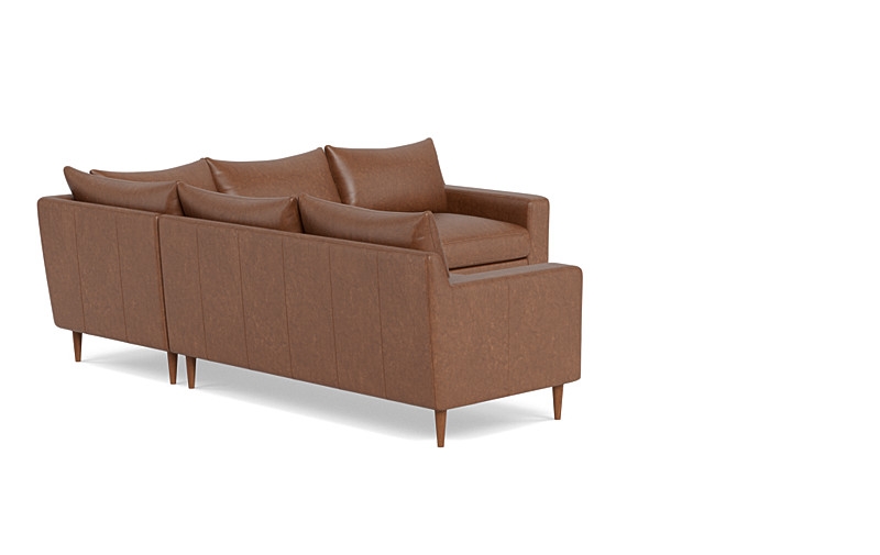 Sloan Leather 4-Seat Corner Sectional Sofa - Image 3