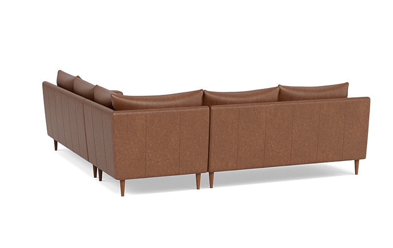 Sloan Leather 4-Seat Corner Sectional Sofa - Image 1