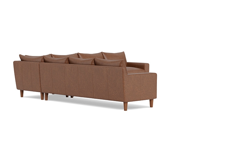 Sloan 6-Seat Leather Corner Sectional Sofa - Image 1