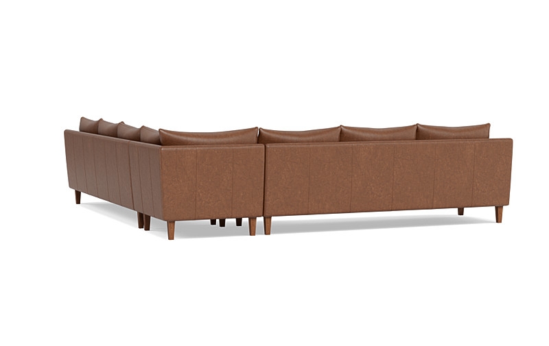 Sloan 6-Seat Leather Corner Sectional Sofa - Image 4