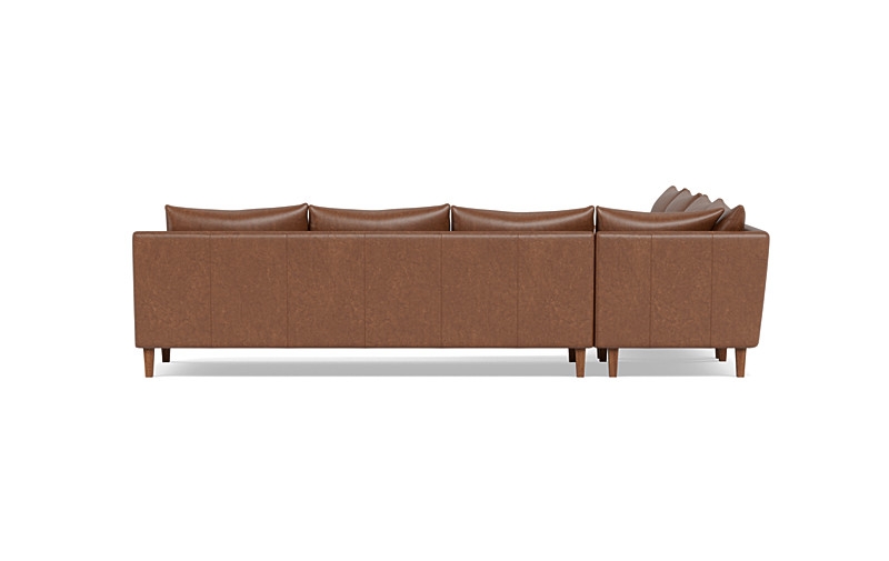 Sloan 6-Seat Leather Corner Sectional Sofa - Image 3