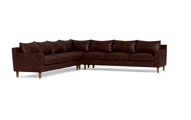 Sloan 6-Seat Leather Corner Sectional Sofa - Image 2
