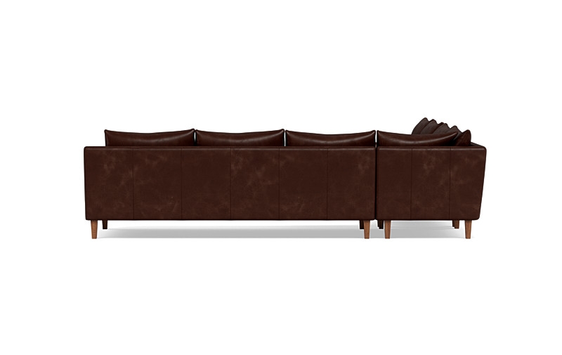 Sloan 6-Seat Leather Corner Sectional Sofa - Image 4