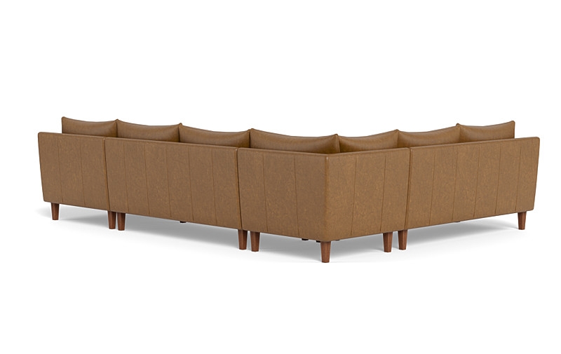 Sloan 4-Piece Leather Corner Sectional Sofa with  Chaise - Image 2