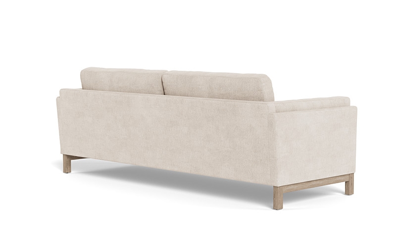 Gaby 2-Seat Sofa - Limestone - 88"x36" - White Wash Oak leg - Down Alternative Fill - Image 3