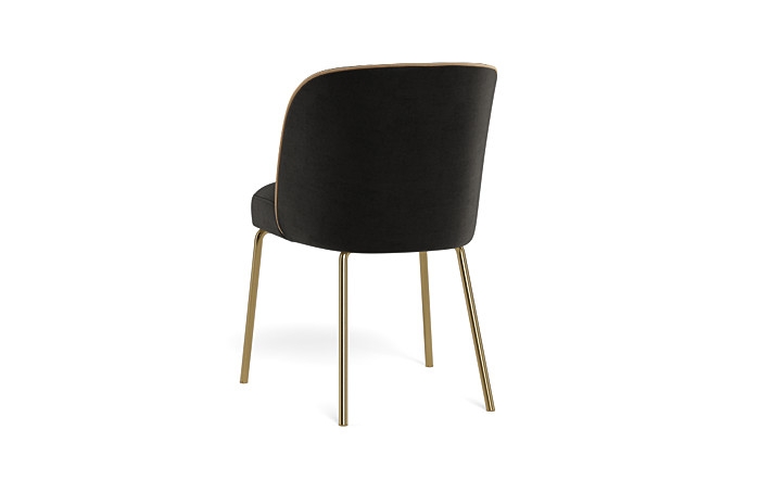 Graham Metal Framed Upholstered Chair with Contrast Piping - Image 4