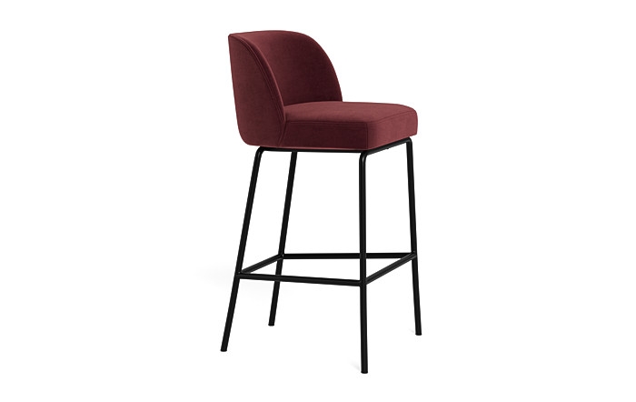 Graham Metal Framed Upholstered Bar Stool - Image 3