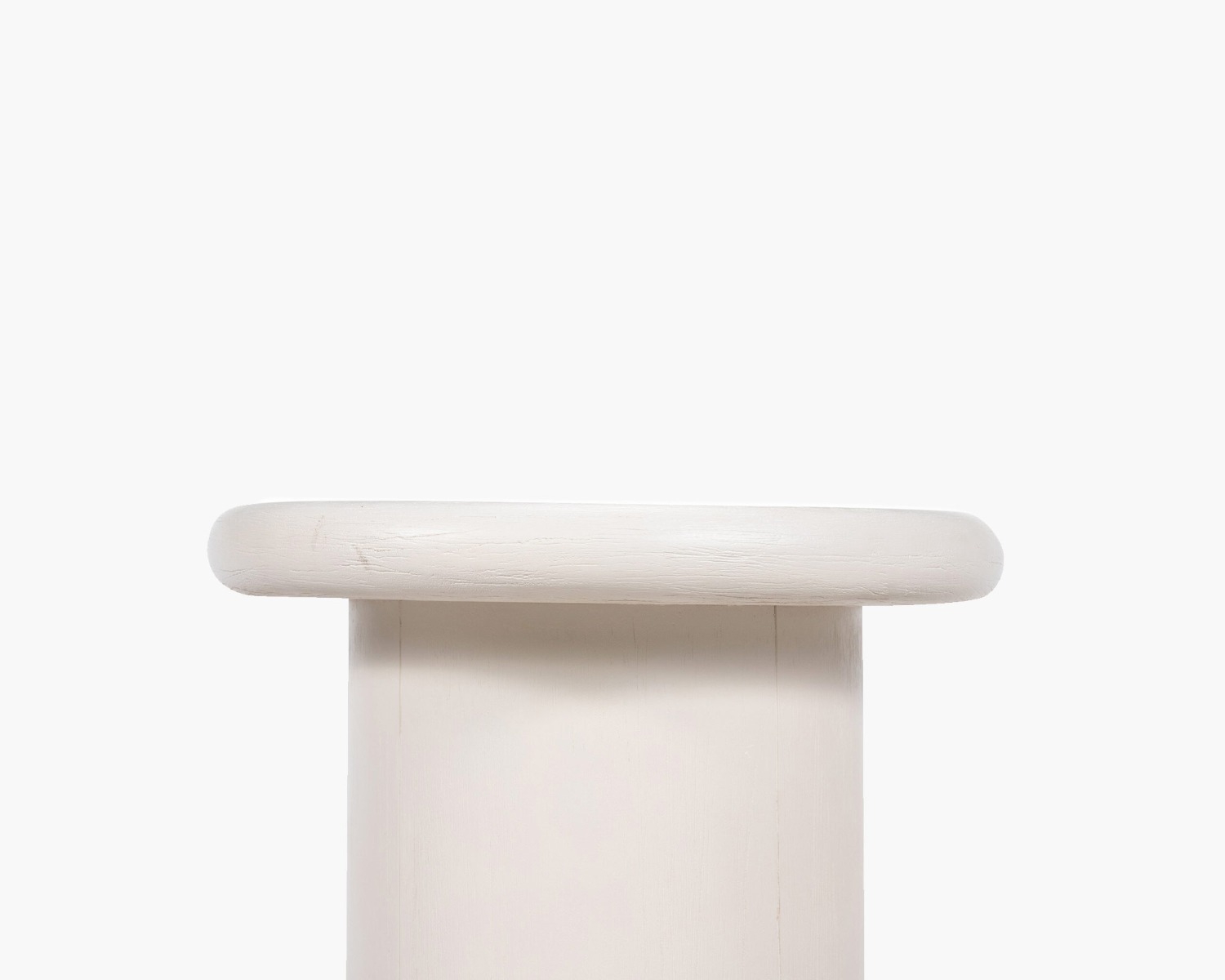 Sherman White Wood Side Table - Image 2