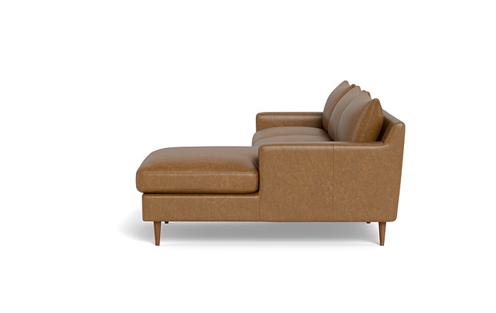 Sloan Leather  Chaise Sectional - Image 1
