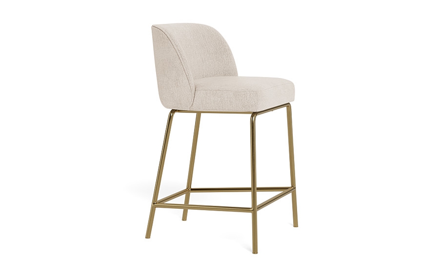 Graham Metal Framed Upholstered Counter Stool - Image 2