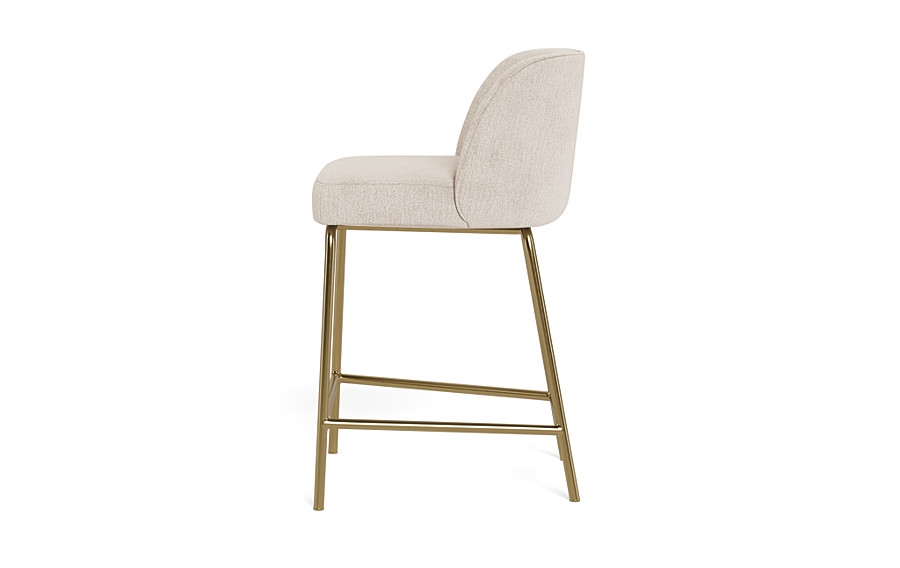 Graham Metal Framed Upholstered Counter Stool - Image 3