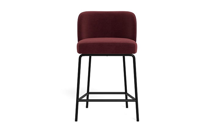 Graham Metal Framed Upholstered Counter Stool - Image 0