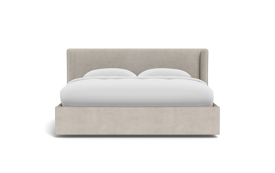 Graham Upholstered Bed with Storage Option, no storage, King - Image 0