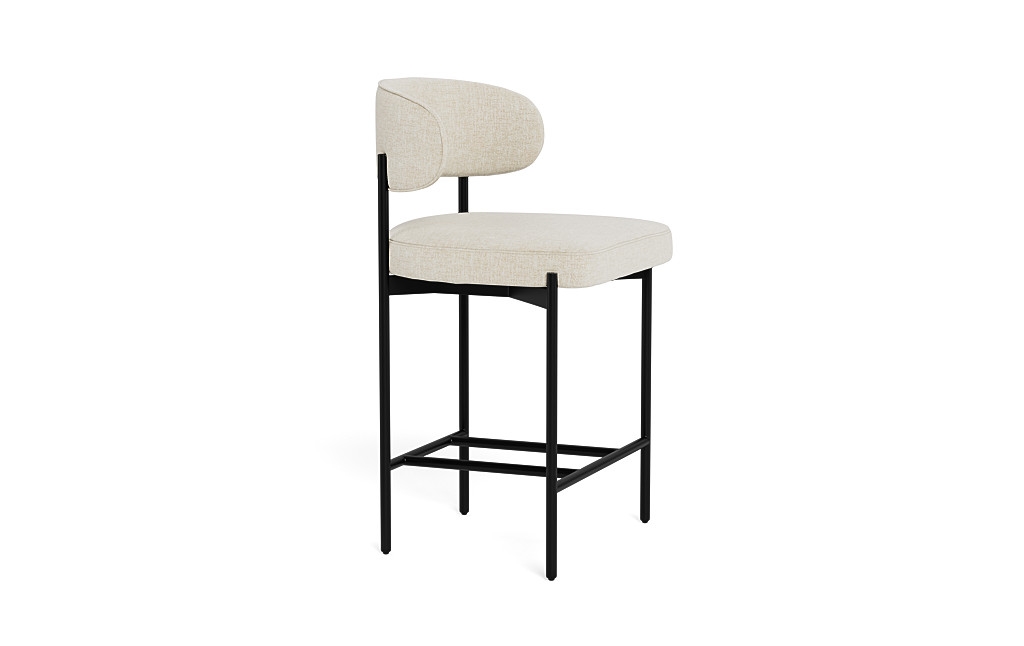 Hollis Metal Framed Upholstered Counter Stool - Image 4