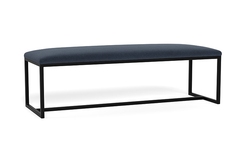 Fritz Metal Framed Upholstered Bench - Image 2