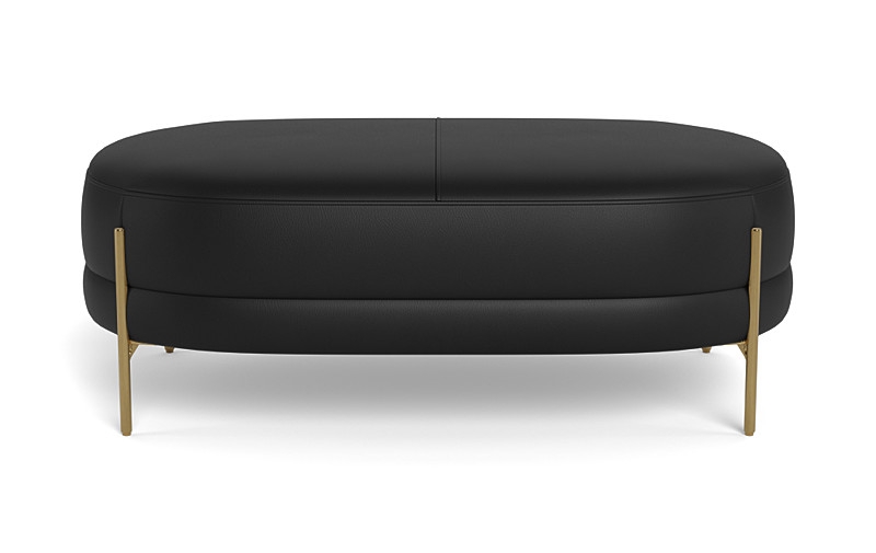 48" x 30" Fiona Leather Ottoman - Image 0