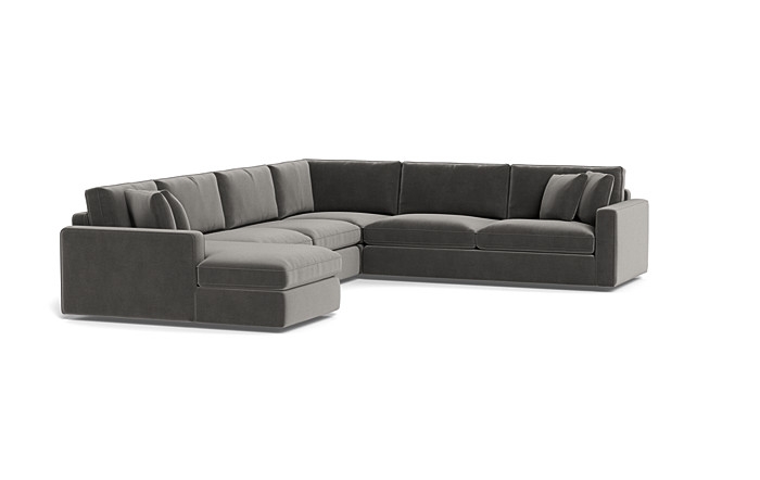James 4-Piece 5-Seat Corner Chaise Sectional Left - Image 1