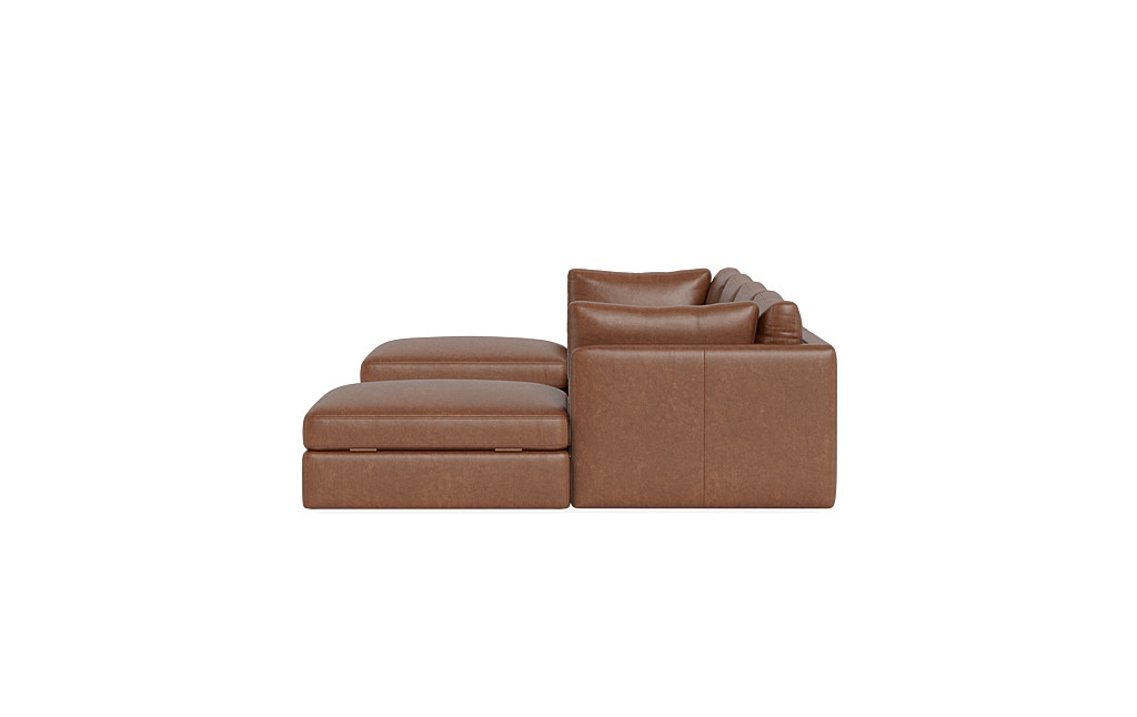 Tatum Leather Modular U-Chaise Sectional - Image 2
