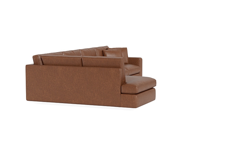 James Leather 4-Seat Left Bumper Sectional - Image 1
