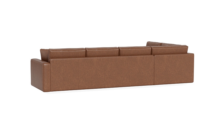 James Leather 4-Seat Left Bumper Sectional - Image 4
