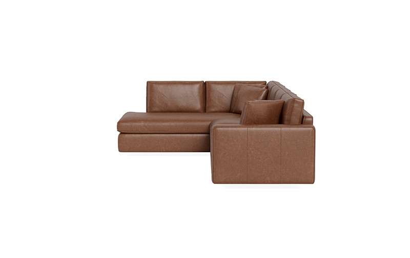 James Leather 4-Seat Left Bumper Sectional - Image 3