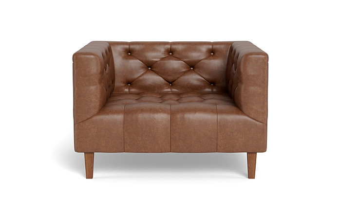 Ms. Chesterfield Leather Accent Chair by Apartment Therapy - Image 0