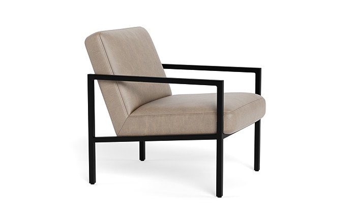 Fritz Leather Accent Chair - Image 1