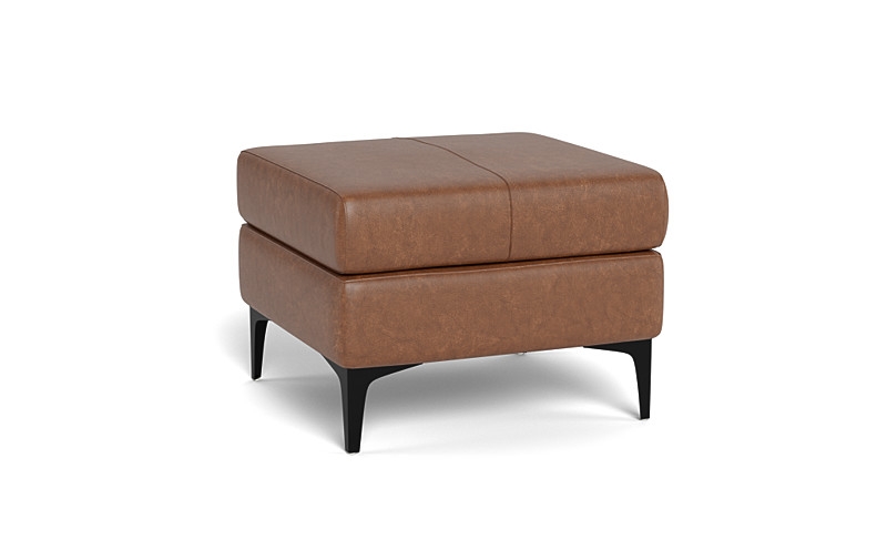 Asher Leather Ottoman - Image 3