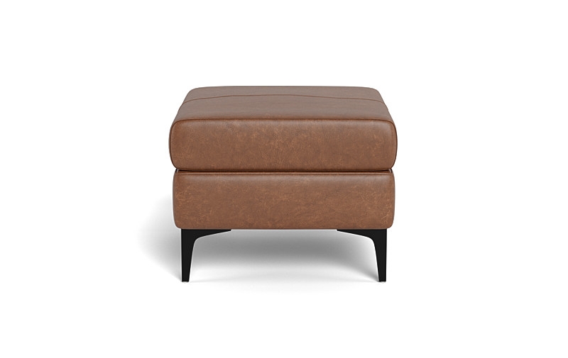 Asher Leather Ottoman - Image 2