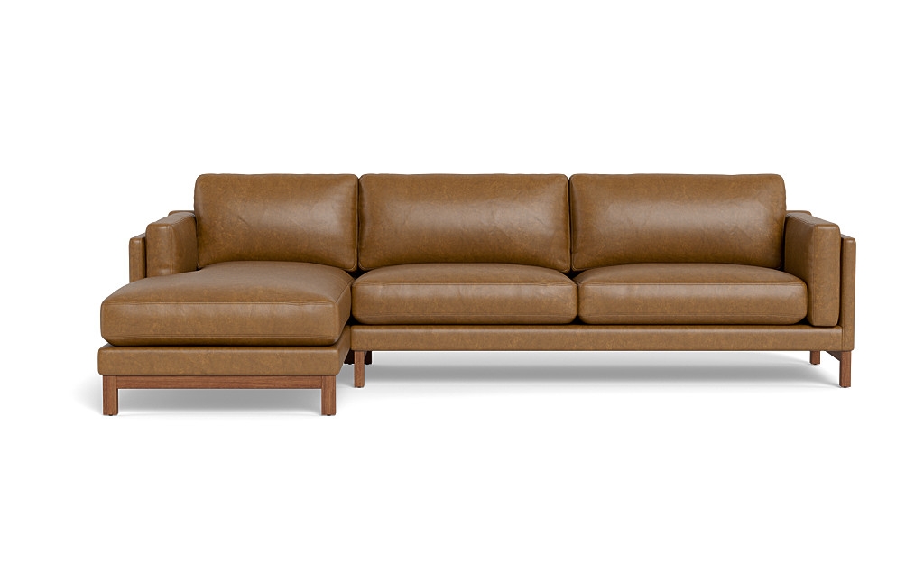Gaby Leather 3-Seat  Chaise Sectional - Image 0