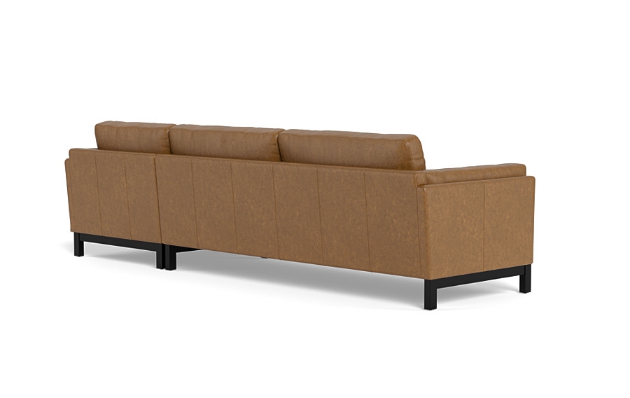 Gaby Leather 3-Seat  Chaise Sectional - Image 2