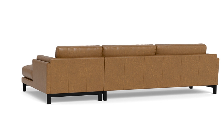 Gaby Leather 3-Seat  Chaise Sectional - Image 1
