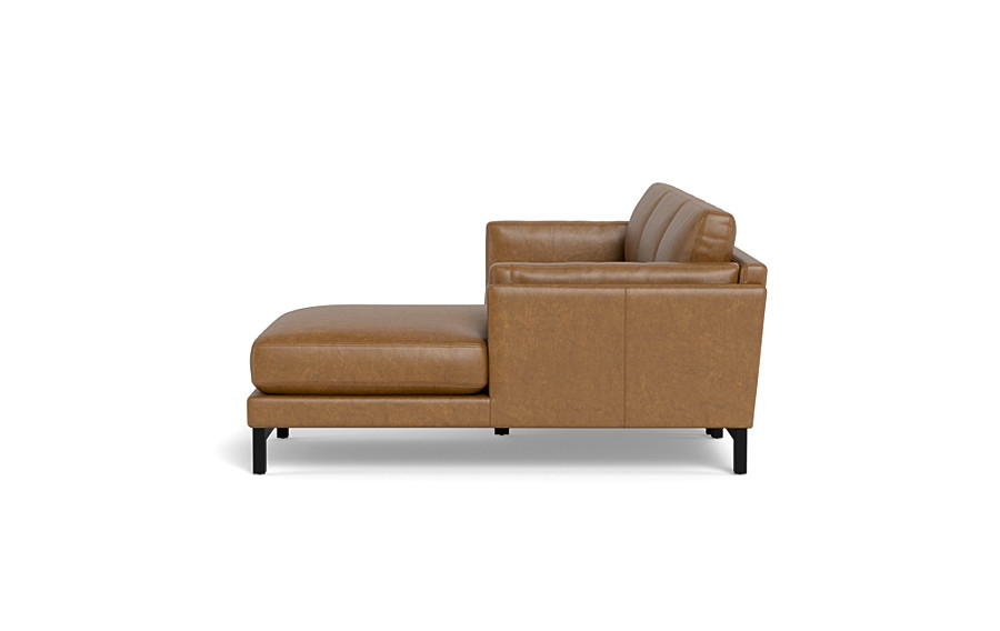 Gaby Leather 3-Seat  Chaise Sectional - Image 3