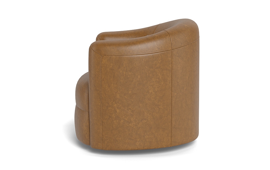 Fiona Leather Swivel Chair - Image 1