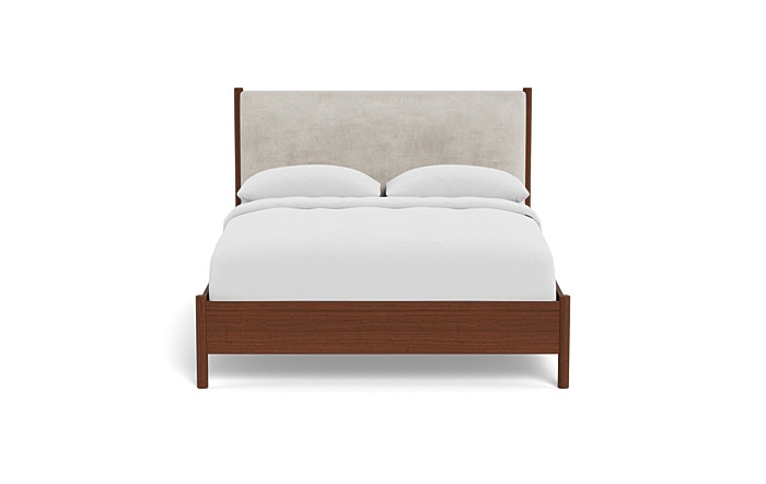 Percey Wood Framed Bed with Tufting Option - Image 0