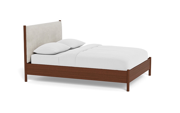 Percey Wood Framed Bed with Tufting Option - Image 2