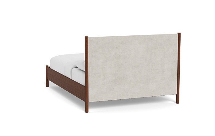 Percey Wood Framed Bed with Tufting Option - Image 1