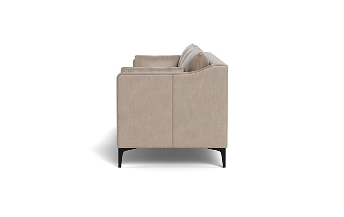 Caitlin Leather 3-Seat Sofa- Double Down Cushions - Image 4