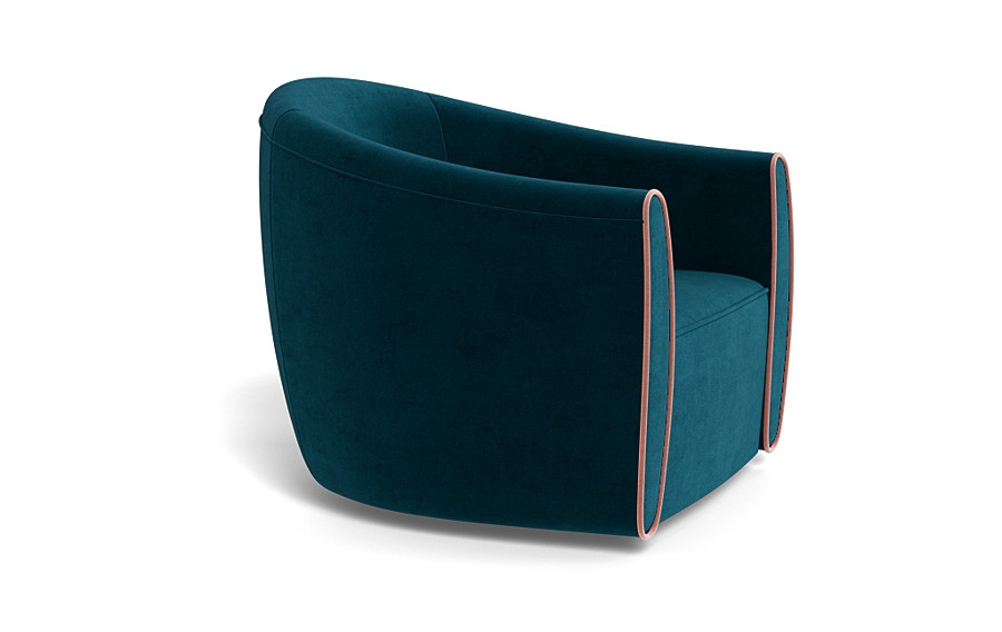 Lawson Swivel Chair with Contrast Piping - Image 4